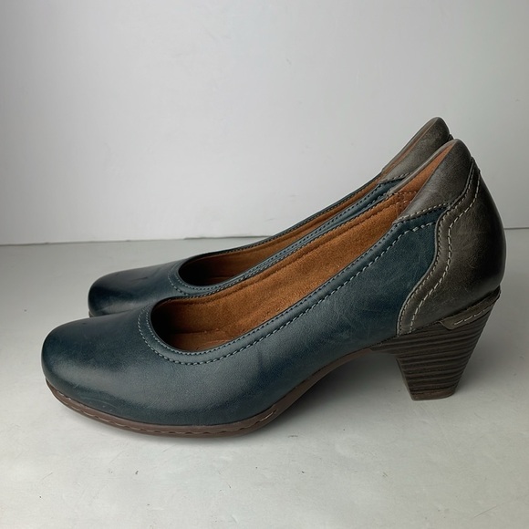 Cobb Hill Adaline Blue Leather Pumps 7 - Picture 5 of 7